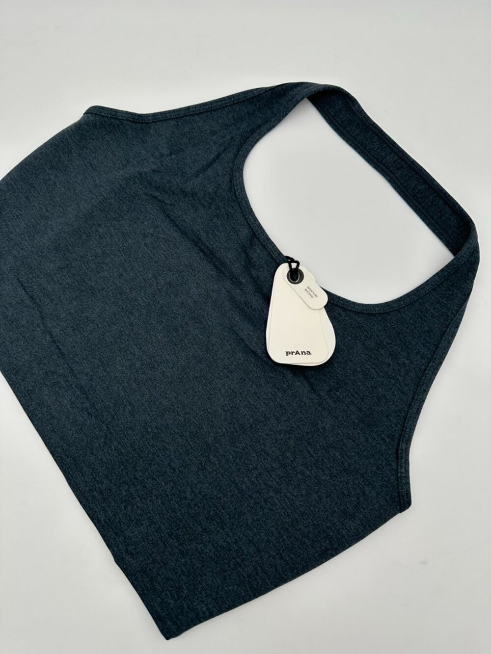 prAna Women's Ultralight Support Heavana Halter Top Size XL Stormy Night Heather